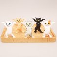 thumbnail image 2 of piezas de soporte de papelería para gatos, soporte para bolígrafos bailarines, soporte para bolígrafos con forma de gato bailarín, 2 of 5