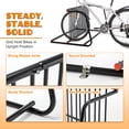 thumbnail image 4 of Bike Floor Bike Rack Easy - Assembly Modern Metal  Sleek Freestanding Bike Organizer For Garages Streets Storefronts  Schools, 4 of 21