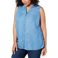 thumbnail image 1 of Style Co Plus Size Side-Seam Sleeveless Sun Wash 4X, 1 of 2