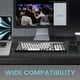 thumbnail image 4 of Juego De Teclado Y Ratón, Teclado Inalámbrico De 100 Teclas, Juego De Teclado, Ratón, Conecta 3 Dispositivos Para Teléfono, 4 of 7