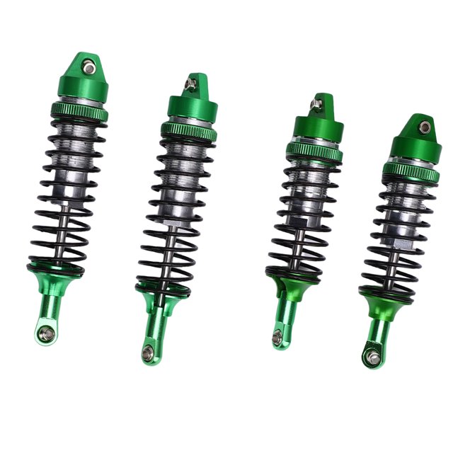 2 Pairs Shock Kits, Aluminum Alloy Front & Rear Oil Dampers, for 1 10 Scale RC Crawler & Performance, for Slash 4x4