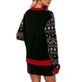 thumbnail image 5 of Women's Ugly Christmas Pullover Sweaters Long Sleeve Cute Sweaters for Wintertime and Holiday Parties, 5 of 6