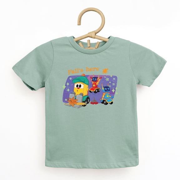 Leo the Truck Fall's Here - Toddler Short Sleeve Graphic T-Shirt