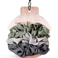 thumbnail image 1 of Kitsch Satin Scrunchies for Women - No Crease Hair Ties – Soft Satin Hair Scrunchies for Girls – Frizz Free, Gentle, Stylish Hair Accessories - Winter, 6 pcs, 1 of 4