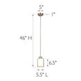 thumbnail image 4 of Design House 567214 1-Light Mini Pendentif Fixture&44; Nickel Satiné, 4 of 5
