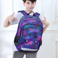 thumbnail image 6 of FORMRS Kids Backpack for School Unisex 17" Casual Bookbag Travel Daypack with Compartment Pockets, Watercolor Purple Galaxy Pattern, 6 of 7