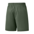 thumbnail image 4 of Athletic Shorts for Men Wrangler Cargo Shorts Men's Solid Color Sports Fitness Training Breathable Shorts Pockets Cropped Pants Army Green L, 4 of 4