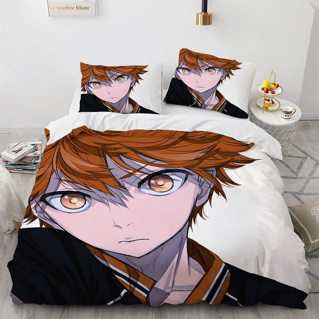 3D Printed Anime Haikyuu Quilt Bedding Sets Twin Size Cool Cosplay