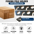 thumbnail image 4 of Rush Creek Creations Fishing Rod Ceiling Horizontal Rack with Fishing Reels, Gear, and Accessories 8 Rod Capacity, 4 of 7