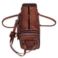 thumbnail image 4 of Bolsa de lona Cureo Weekender de piel de 20 pulgadas para viajes al gimnasio, 4 of 7