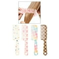 thumbnail image 2 of ZPAQI Wide Tooth Comb Shower Comb Hairdressing Combs Hair Brush Detangler Hair Comb, 2 of 19