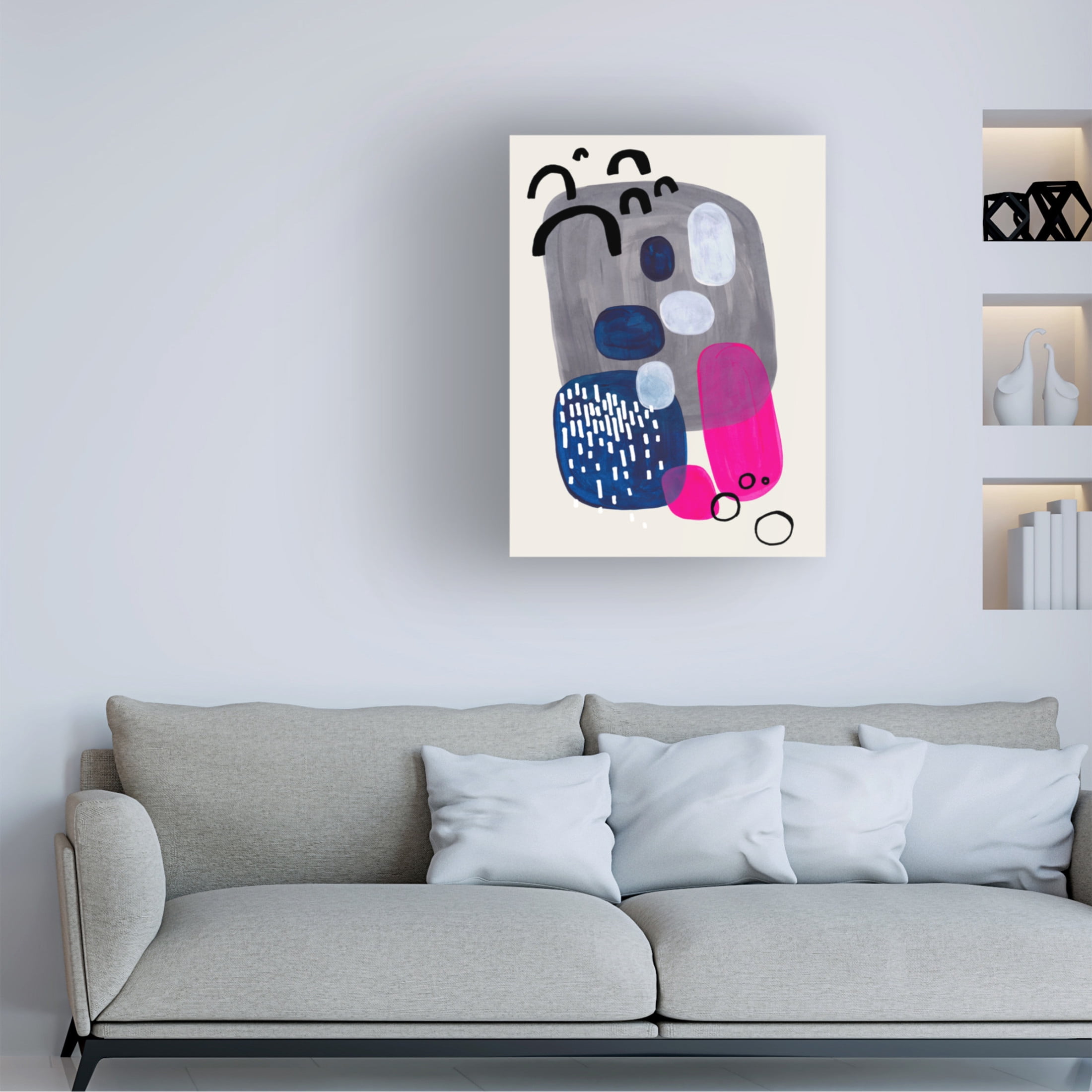 Trademark Fine Art Ejaaz Haniff  Pink Rocks Canvas Wall Art