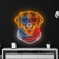 thumbnail image 4 of Handmadetneonsign Golden Retriever 4th Of July Neon Sign, Golden Neon Art Decor, Independence Day Neon Wall Decor, 4 of 5