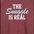 thumbnail image 3 of Instant Message - The Snuggle Is Real - Women's Lightweight French Terry Long Sleeve Shirt, 3 of 6