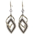 thumbnail image 2 of Leodye 1PCS Diamond Inlaid Rhombus Earrings Geometric Design Women Sparkling Statement Fashion Ear Jewelry, 2 of 8