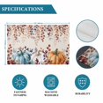 thumbnail image 6 of Orange Blue Pumpkin Fall Placemats Set of 2, Thanksgiving Eucalyptus Leaves Rustic Washable Wipeable Table Mats for Dining Tables, Indoor Outdoor Kitchen Place Mats for Holiday Party Table Decor, 6 of 9