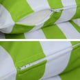 thumbnail image 4 of 2-Piece Outdoor Pillow Covers 18 x 18 inch Patio Decorative Square Throw Pillow Covers (18" x 18" Stripe, Kiwi), 4 of 7