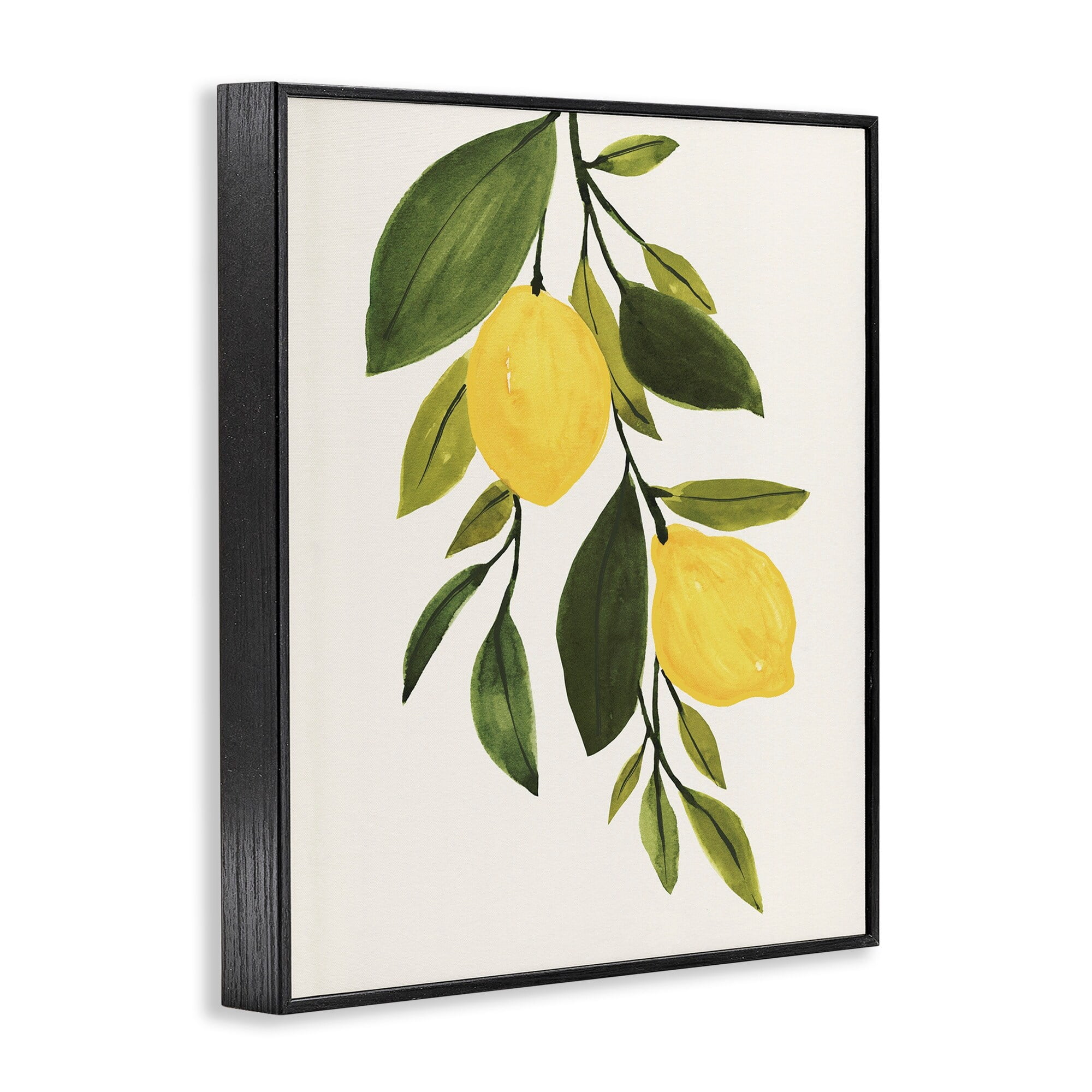 Stupell Industries Simple Yellow Country Lemon Leaf Citrus Fruit , 24 x 30, Design by Annie Warren