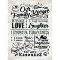 thumbnail image 2 of lettered And lined 25x32 White Modern Wood Framed Museum Art Print Titled - Our Family Recipe, 2 of 4