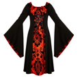 thumbnail image 2 of KAUOD Girls Vampire Princess Dress Clothes Halloween Party Dresses for Kid Age 3-12, 2 of 6