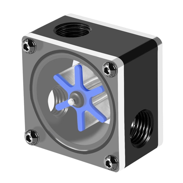 With Silicone Sealing Ring Durable Acrylic + POM 6 Impeller Meter, Water Meter, For PC Water Cooling System