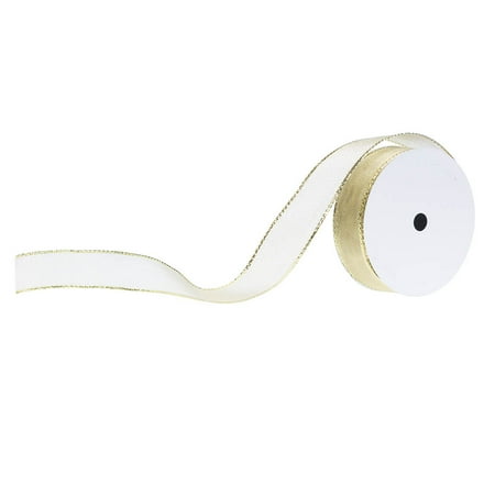 UPC: 0609613740862 | Jam Wire Edged Ribbon  1 In X 3 Yards  Gold  1/Pack