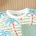 thumbnail image 4 of LYMAYTER Infant Boys Cotton T-Shirt Outfit Baby Summer Short Sleeve Tee + Shorts Set for 0-3 T, 4 of 9