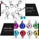 thumbnail image 3 of 24 piezas de llaves decorativas de llavero electroplacado Pendants Keyrings (color aleatorio), 3 of 6