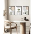 thumbnail image 6 of SHENIFY Green Botanical Boho Wall Art 16x24in3pcs Black Framed Modern Bohemian Sage Wall Decor Geometry Prints Ready to Hang, 6 of 7