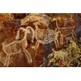 thumbnail image 2 of Welling, Dave 32x23 White Modern Wood Framed Museum Art Print Titled - California, Little Petroglyph Canyon Petroglyphs, 2 of 4