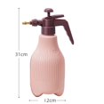 thumbnail image 3 of Botella rociadora de jardinería de 1500 ml con boquilla giratoria, sellada, uniforme, para área de rociado grande, color rosa, 3 of 6