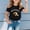 Black, variant on Girls T Shirts Size 18 Letter Graphic Short Sleeve Kids Tee Tops Classic Fit Girls Back To School Clothes Birthday Casual Summer Tops
