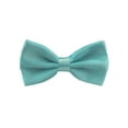 thumbnail image 3 of Mens Smooth Satin Feel Wedding Pre-Tied Blue Bow Tie Sets, 3 of 7