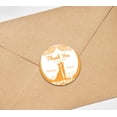 thumbnail image 3 of Darling Souvenir Round 45 Pcs Wedding Couple Thank You Stickers Personalized Bride Groom Names And Date Envelope Seals-Pale Orange, 3 of 4