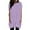Purple, variant on Womens Solid Color T-Shirt Crewneck Short Sleeve Oversized Slouchy Loose Fit Longline Tops Front Pockets Fashion Casual Tee
