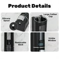 thumbnail image 6 of Dingrich 3 Chamber Shower Soap Dispenser, 400ml Large Capacity Shampoo and Conditioner Dispenser, Wall Mounted No Drill Shower Pump Dispenser for Shower Room, Bathroom, Hotel - Black, 6 of 7