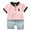 Pink, variant on Bovxnpu Boys Girls 2 Piece Outfits, Girl Short Set Cute T-Shirt Shorts, Kids Short Sleeve Graphic Solid Thin Shirt Casual Children's Short Sleeved Shirt Pants 3 Years