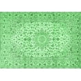 thumbnail image 1 of Ahgly Company Indoor Rectangle Medallion Emerald Green Traditional Area Rugs, 5' x 8', 1 of 4