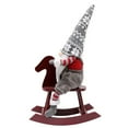thumbnail image 3 of Holiday Gnome Rocking Horse Style Handmade Swedish Tomte, Christmas Elf Decoration Ornaments, 3 of 9