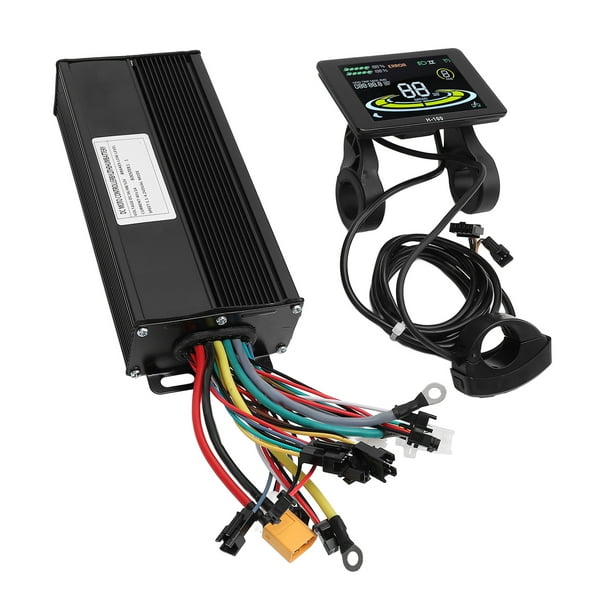 Kit De Controlador De Bicicleta Eléctrica, Pantalla LCD A Color De Autoaprendizaje 40A 3 Modos Medidor De Pantalla De Bicicleta Eléctrica Para Modificación