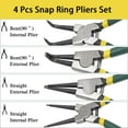 thumbnail image 5 of 4 PCS Snap Ring Pliers Set, Heavy Duty Circlip Pliers Kit 7" for Snap Ring Removal tool Retaining Straight Bent Lock Ring Pliers Set with Storage Case, 5 of 8