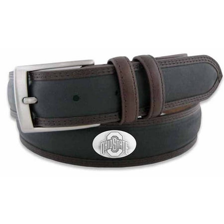 Ohio State Concho Two Tone Leather Belt