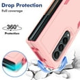 thumbnail image 3 of Galaxy Z Fold 4 Case, Allytech Military Grade Protective Anit-Scratch Shockproof Drop Proof Bumper Defender Back Cover Case for Samsung Galaxy Z Fold 4 5G - Pink, 3 of 5