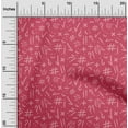 thumbnail image 2 of oneOone Polyester Spandex Pink Fabric Numerical Symbols Sewing Craft Projects Fabric Prints By Yard 56 Inch Wide, 2 of 4