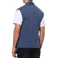 thumbnail image 3 of INSPIRAR CHIC Chaleco de Hombre Sin Mangas con Frente Abierto y Dobladillo Asimétrico 34 Azul Marino, 3 of 7