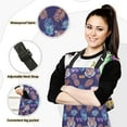thumbnail image 2 of Tiger Face and Pineapple 5 Pcs Kitchen Set Heat Resistant Oven Mitts and Non-Slip Pot Holders with Adjustable Cooking Apron, 2 of 6
