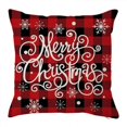 thumbnail image 5 of Pillow Covers 18 x 18 Inches Set of 4 - Xmas Series Cushion Cover Case Pillow Custom Zippered Square Pillowcase(L), 5 of 5