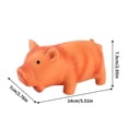 thumbnail image 3 of SLYNSHome Squeaky Pig Dog Toys,Durable Rubber Chew Toys with Oinking & Grunting Sounds Interactive Rubber Toy for Puppies Dogs - Orange, 3 of 6
