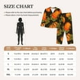 thumbnail image 3 of Rateoe Orange Pumpkin Pattern Womens Pajamas Set Long Sleeve Sleepwear Button Down Nightwear Soft Cotton Pj Lounge Sets, 3 of 9