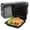 Black,34 fl oz - 1 compartment,Square, variant on 50 Pack 9x6 Inch 27 oz Meal Prep Containers Shrink Wrapped Mineral Filled Polypropylene Reusable Lunch Boxes Microwave Freezer Hinged Clamshell Design for Catering Office Parties